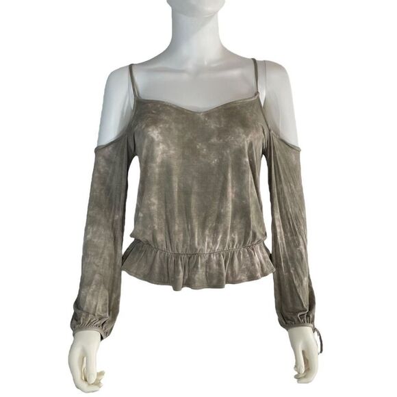 American Eagle Women's Soft & Sexy Plush Cold Shoulder Long Sleeve Shirt Size M - Picture 5 of 5